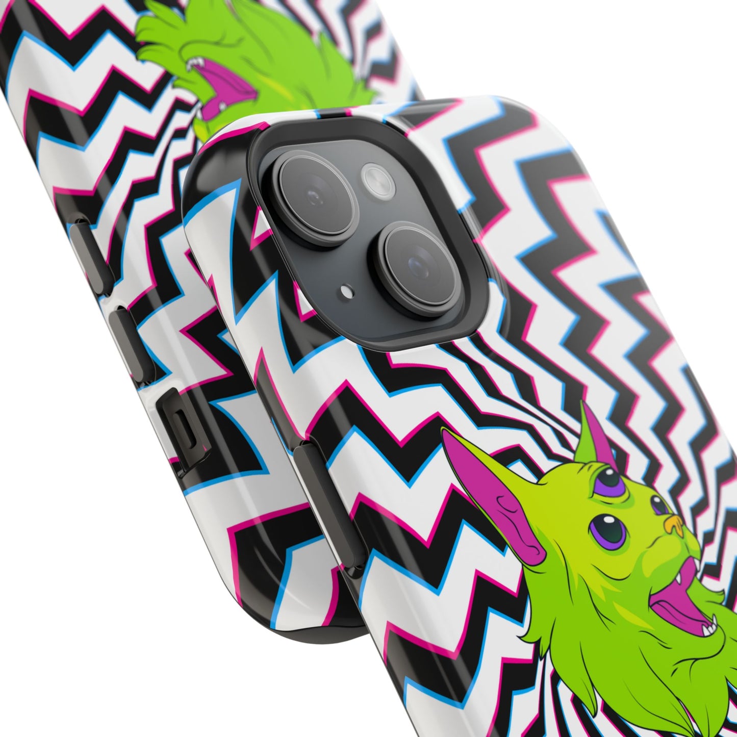 Vibrant Alien Cat Magnetic Phone Cases