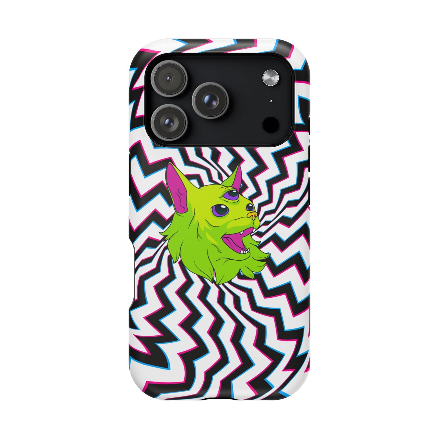 Vibrant Alien Cat Magnetic Phone Cases