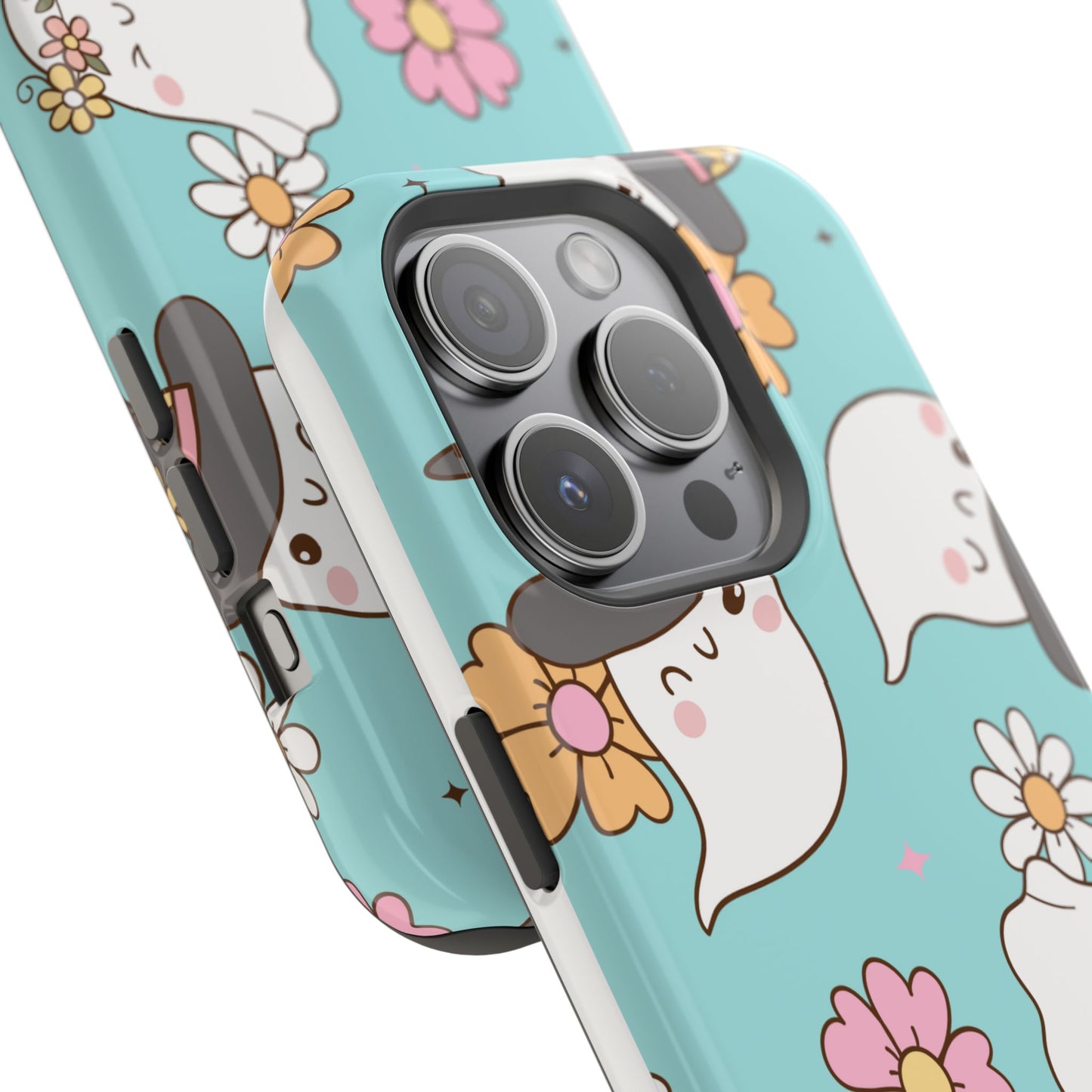 Cute Floral Ghost Magnetic Phone Case