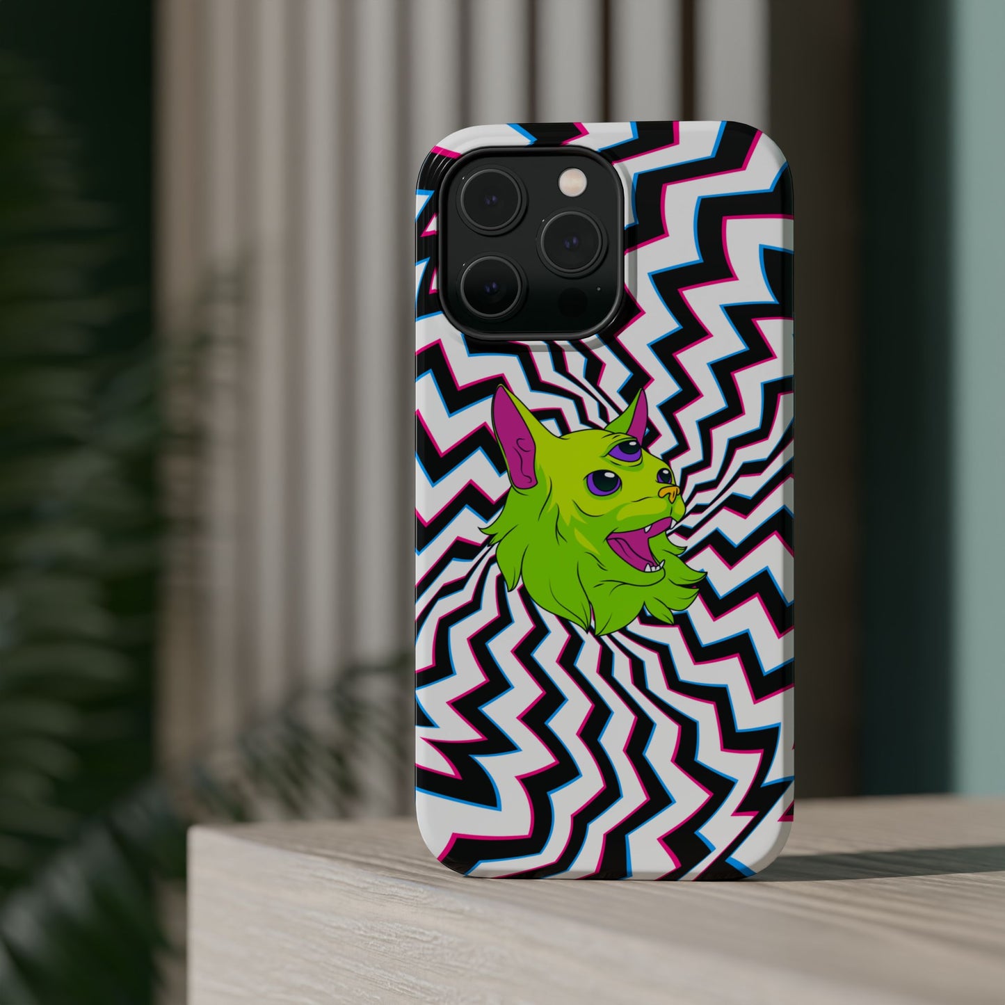 Vibrant Alien Cat Magnetic Phone Cases