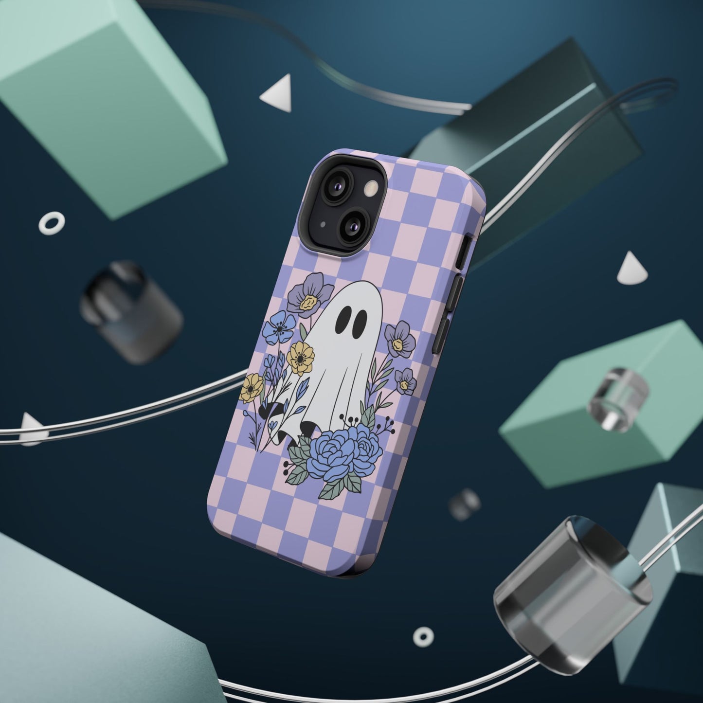 Cute Ghost Floral Phone Case