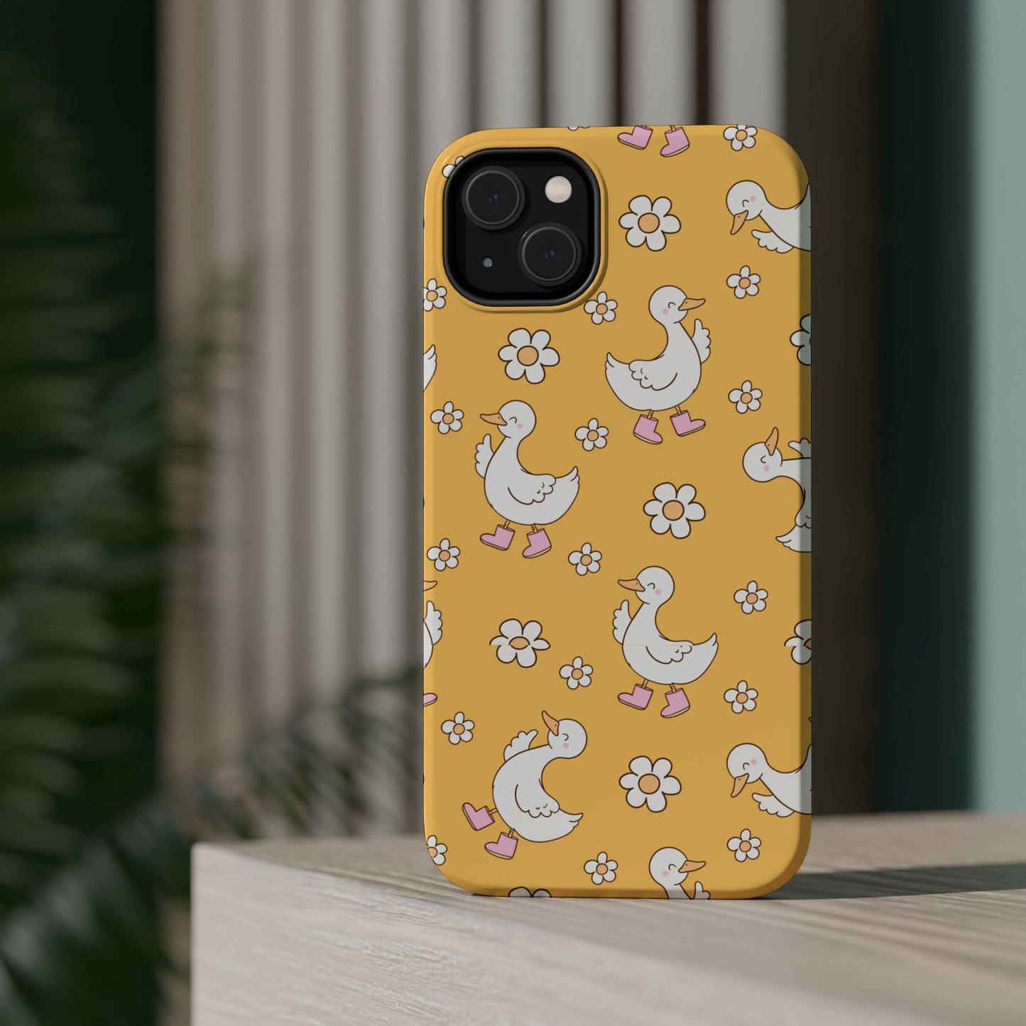 Charming Duck Pattern Magnetic Phone Case