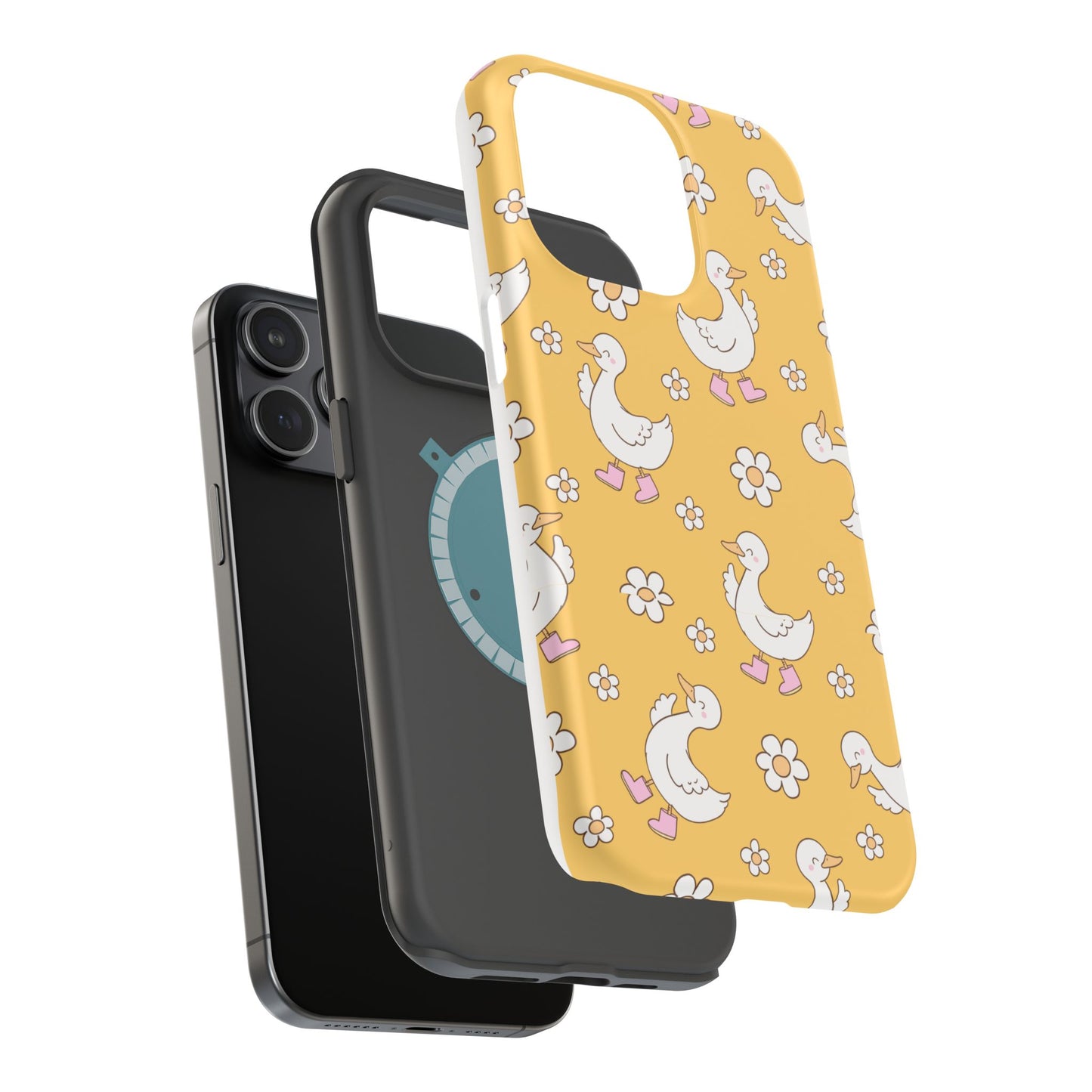 Charming Duck Pattern Magnetic Phone Case