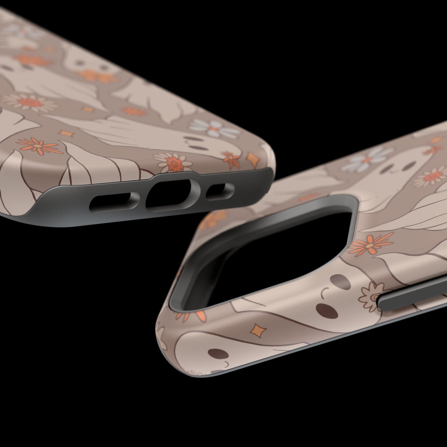 Ghostly Floral Magnetic Phone Cases