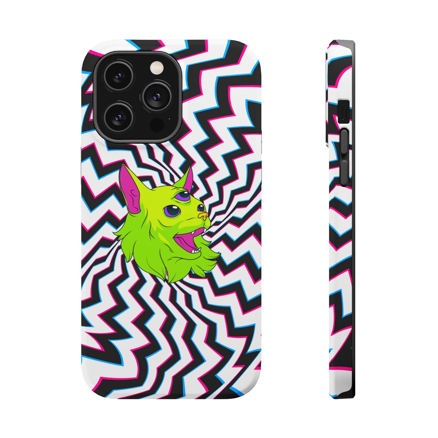 Vibrant Alien Cat Magnetic Phone Cases