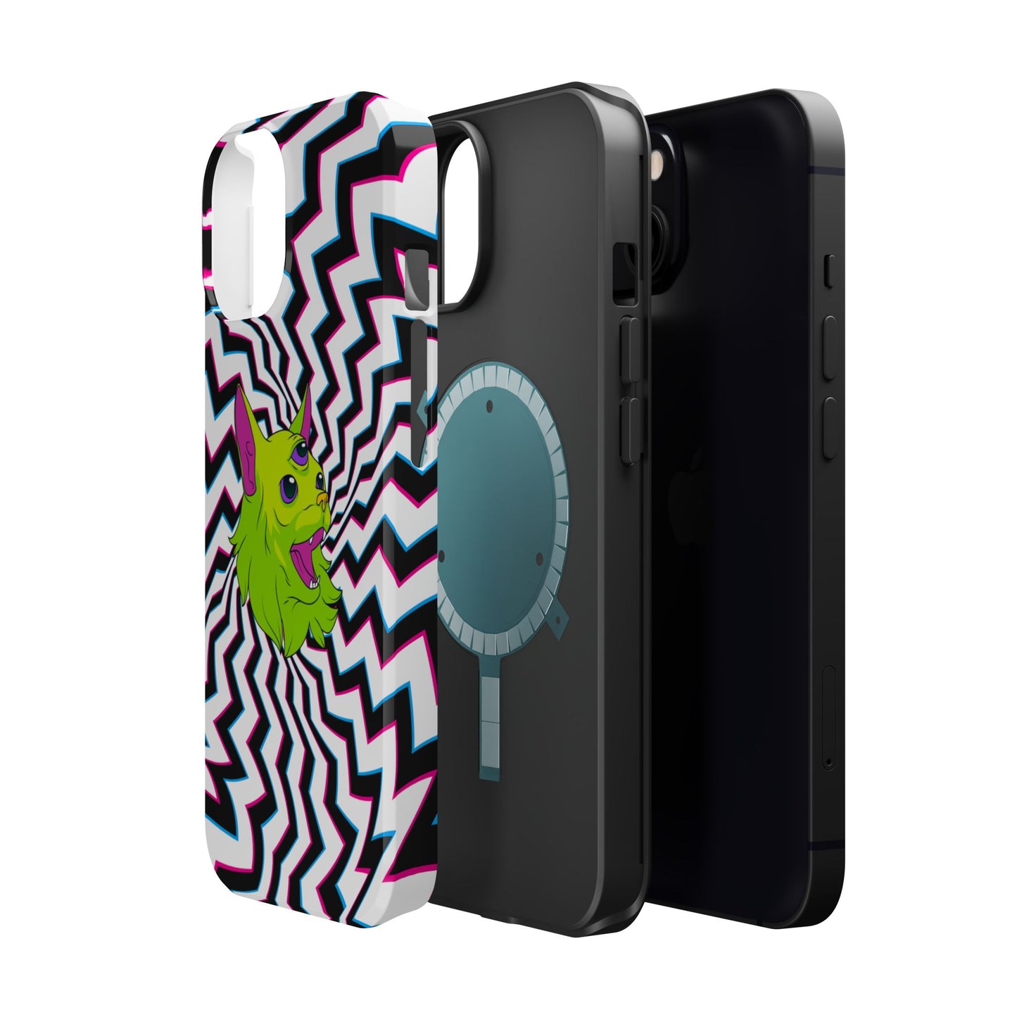 Vibrant Alien Cat Magnetic Phone Cases
