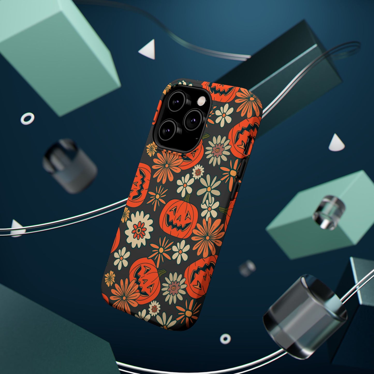 Pumpkin Floral iPhone Case