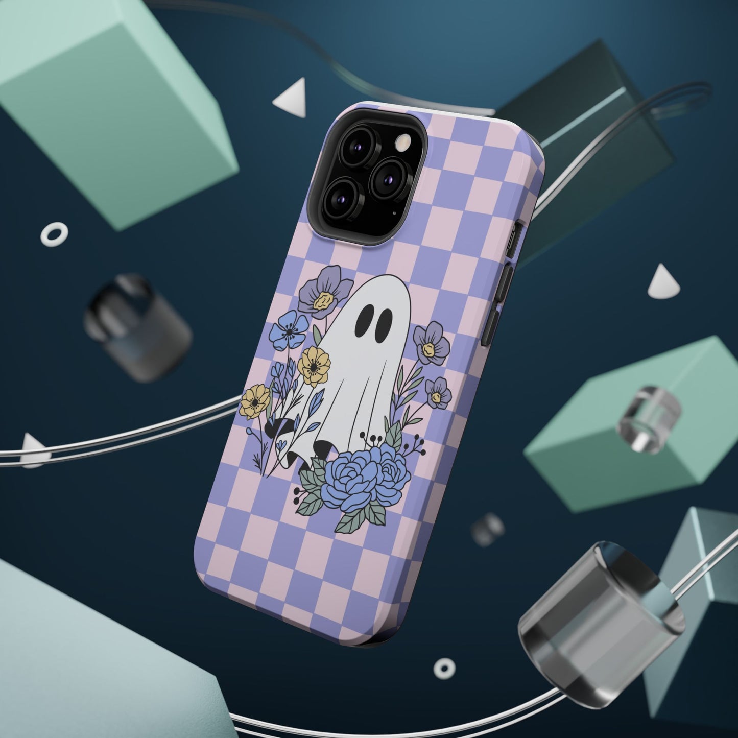 Cute Ghost Floral Phone Case