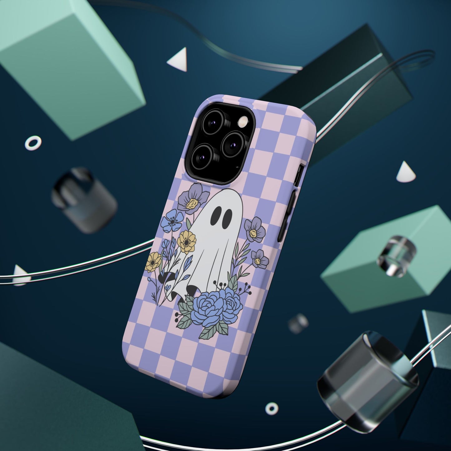 Cute Ghost Floral Phone Case