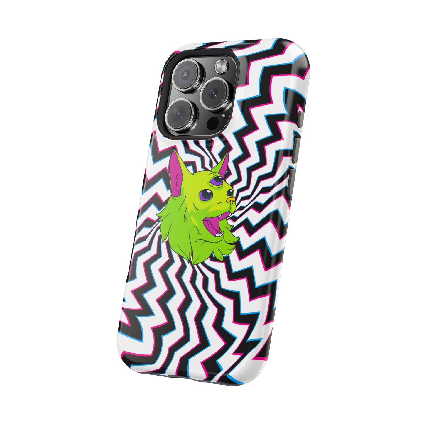 Vibrant Alien Cat Magnetic Phone Cases