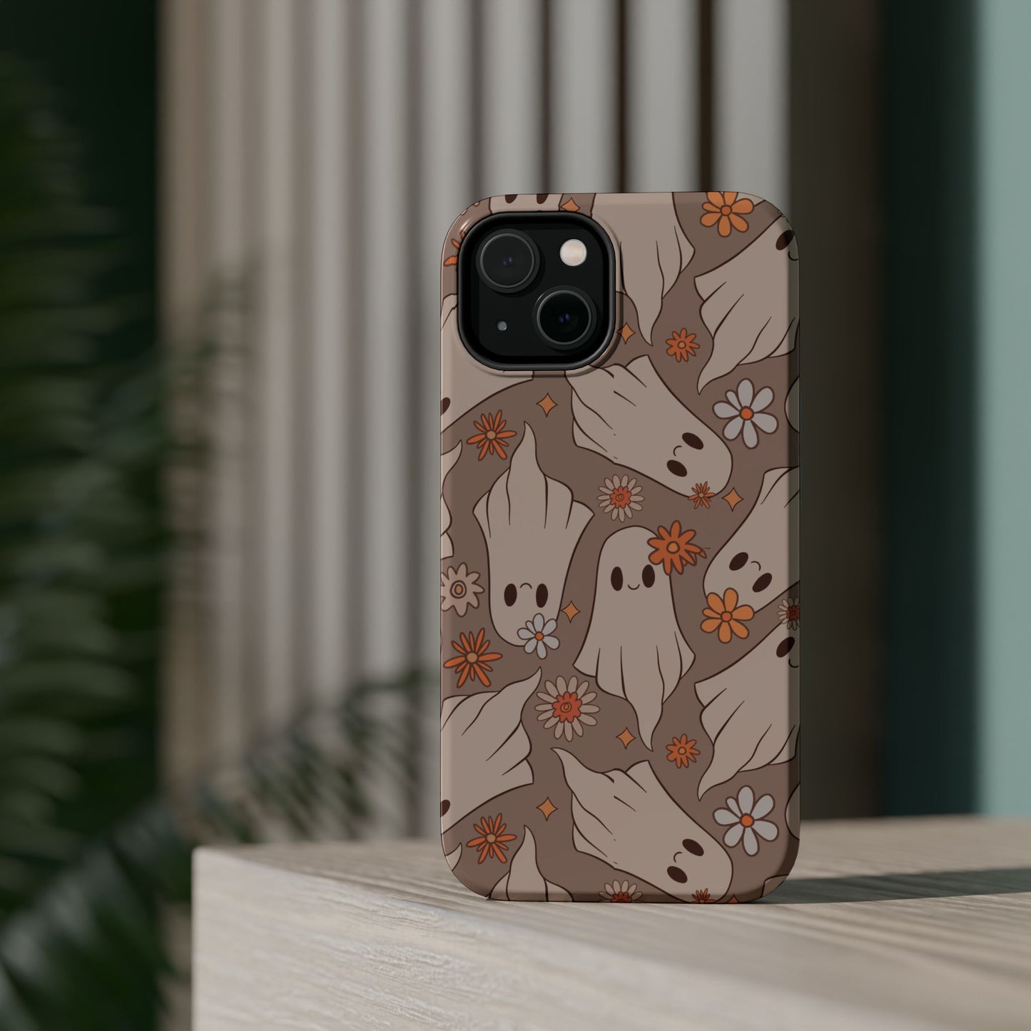 Ghostly Floral Magnetic Phone Cases
