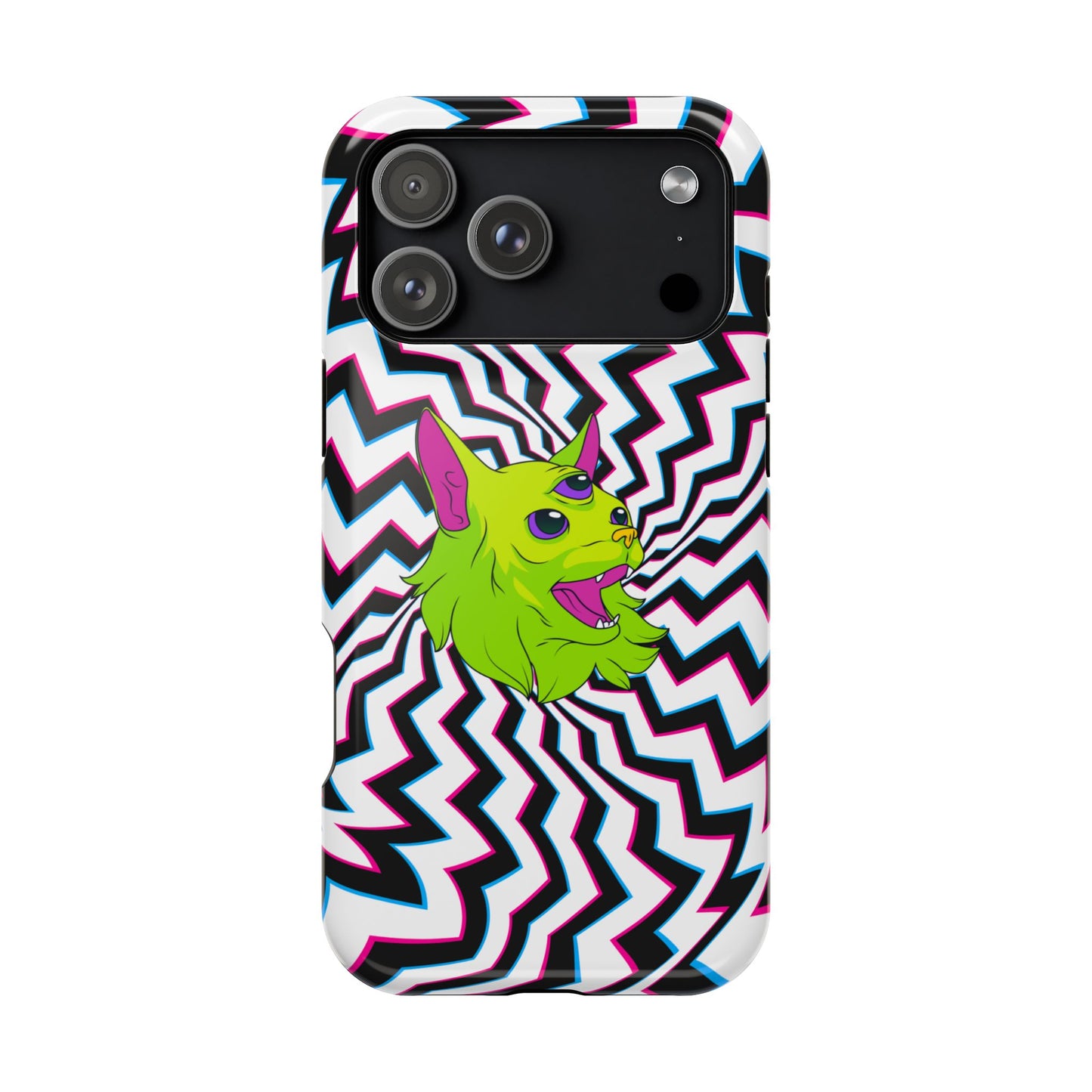 Vibrant Alien Cat Magnetic Phone Cases