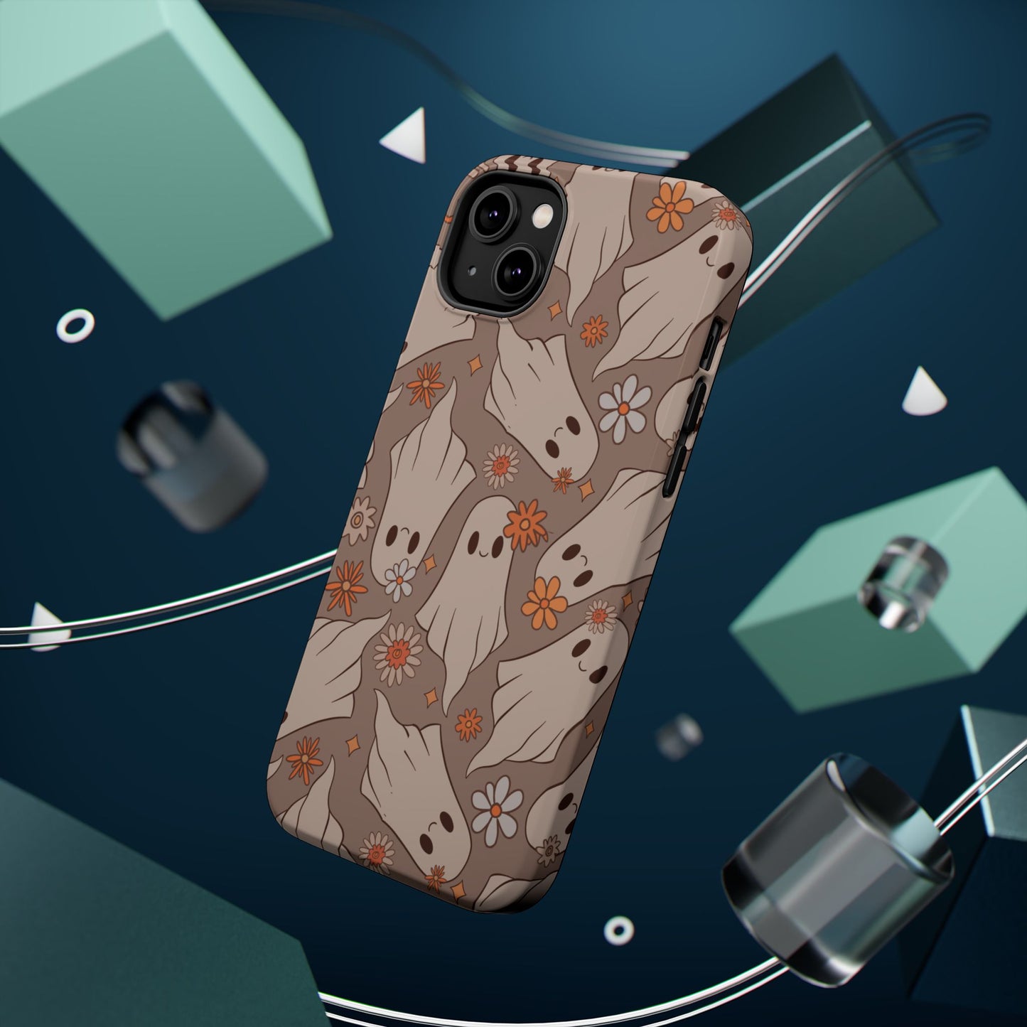 Ghostly Floral Magnetic Phone Cases