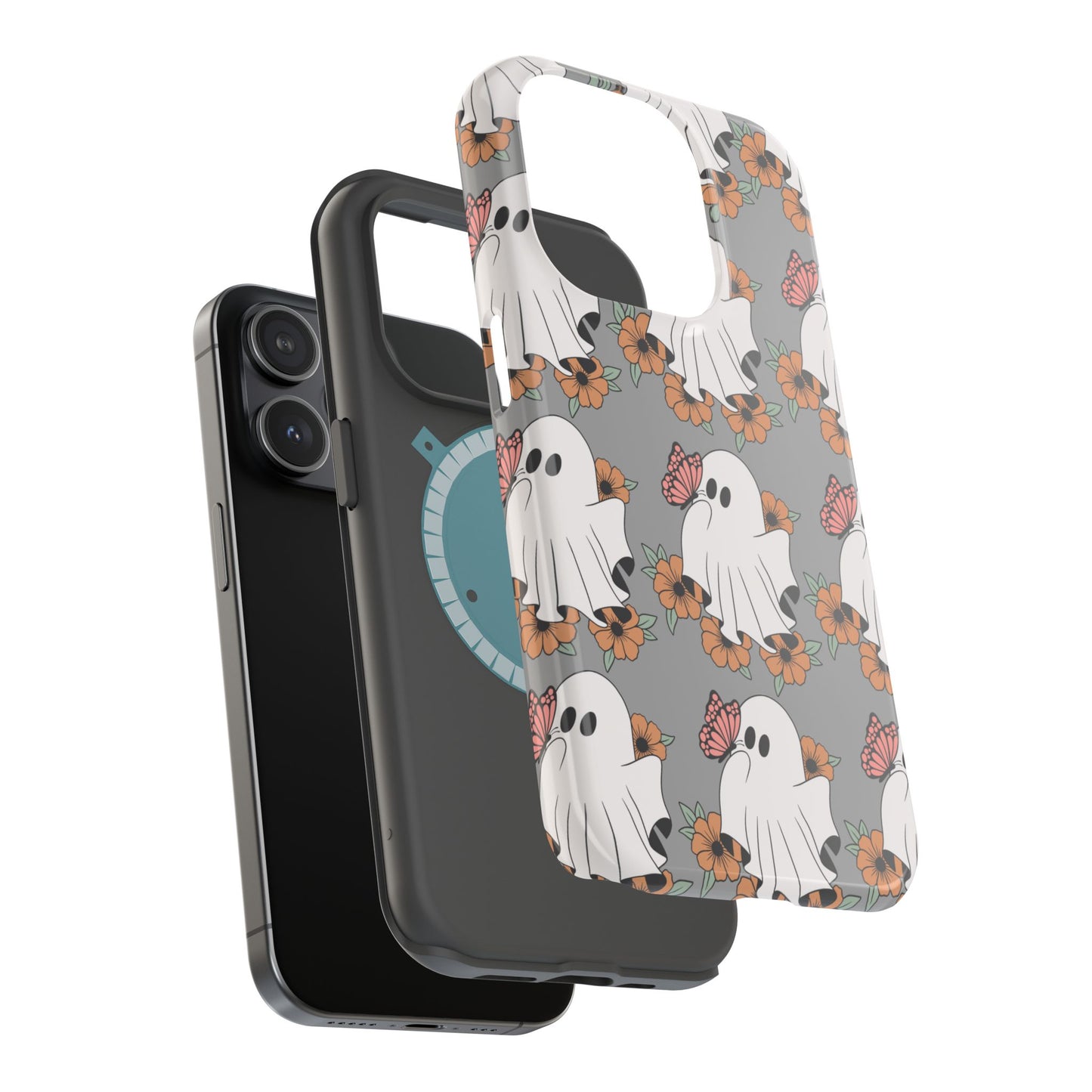 Cute Ghost Floral Phone Case