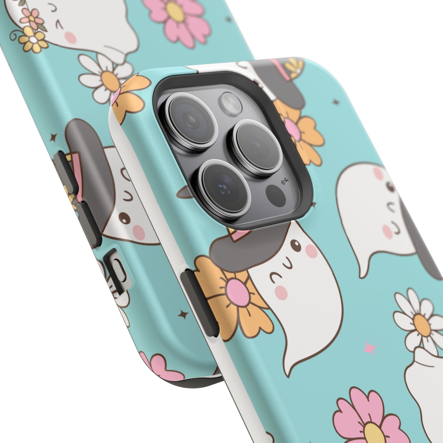 Cute Floral Ghost Magnetic Phone Case