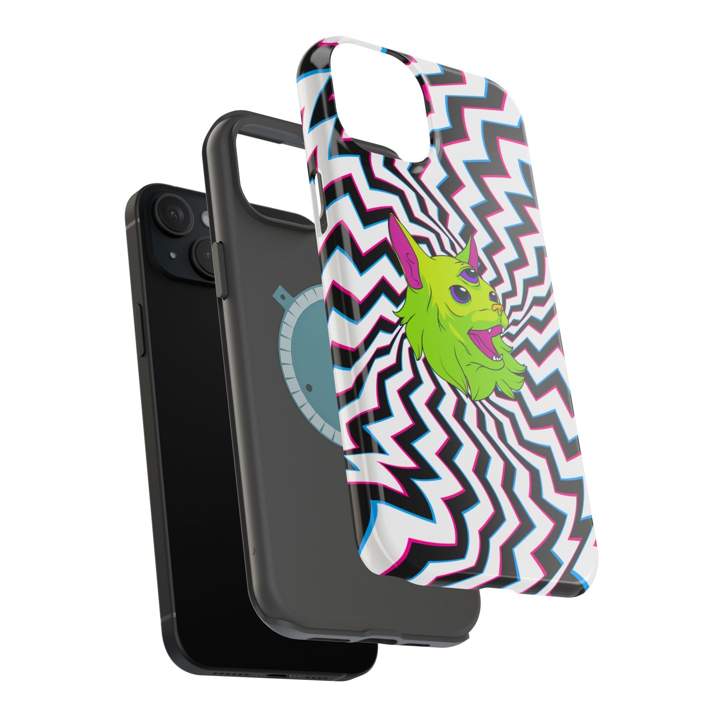 Vibrant Alien Cat Magnetic Phone Cases