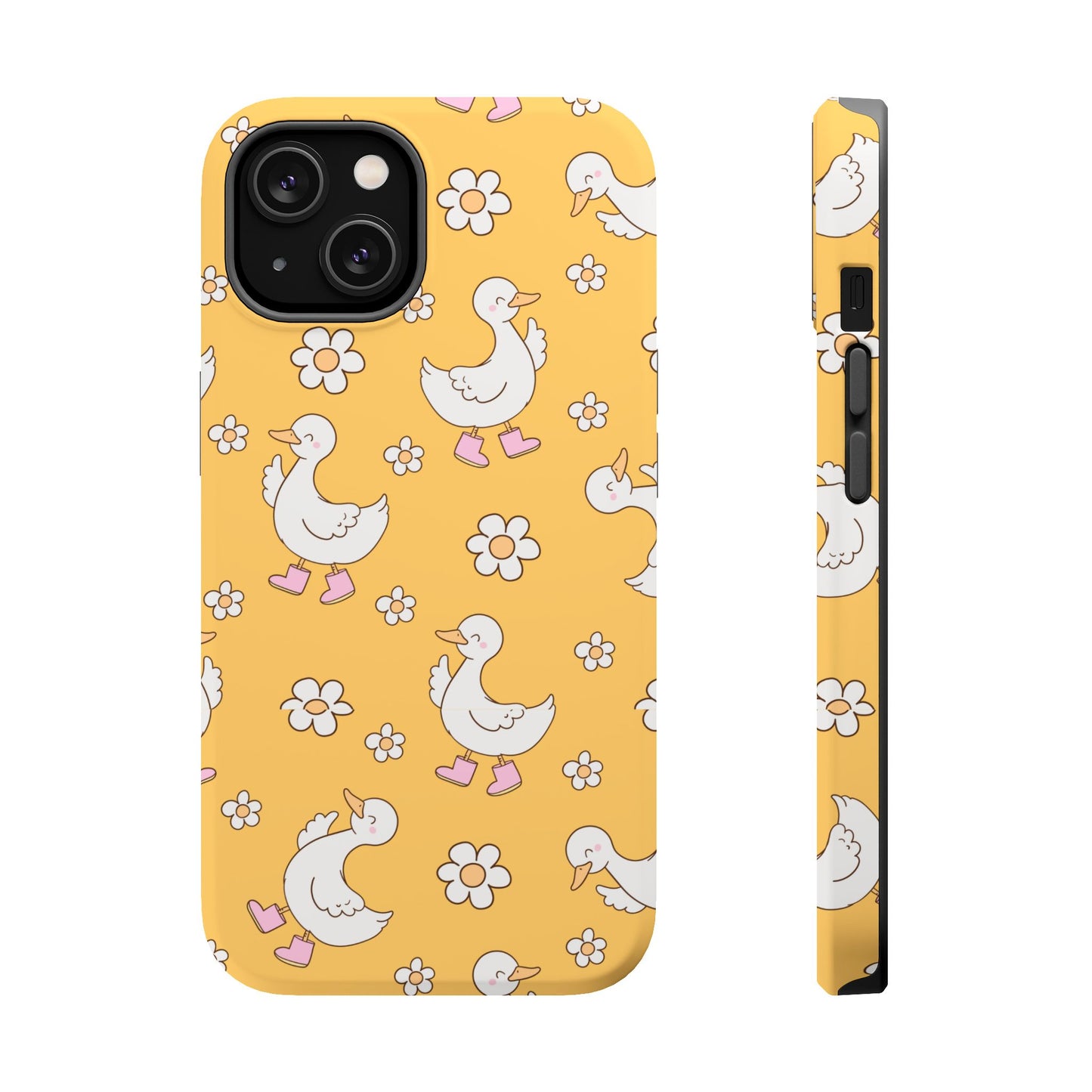 Charming Duck Pattern Magnetic Phone Case