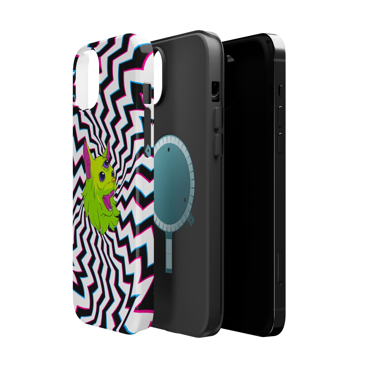 Vibrant Alien Cat Magnetic Phone Cases