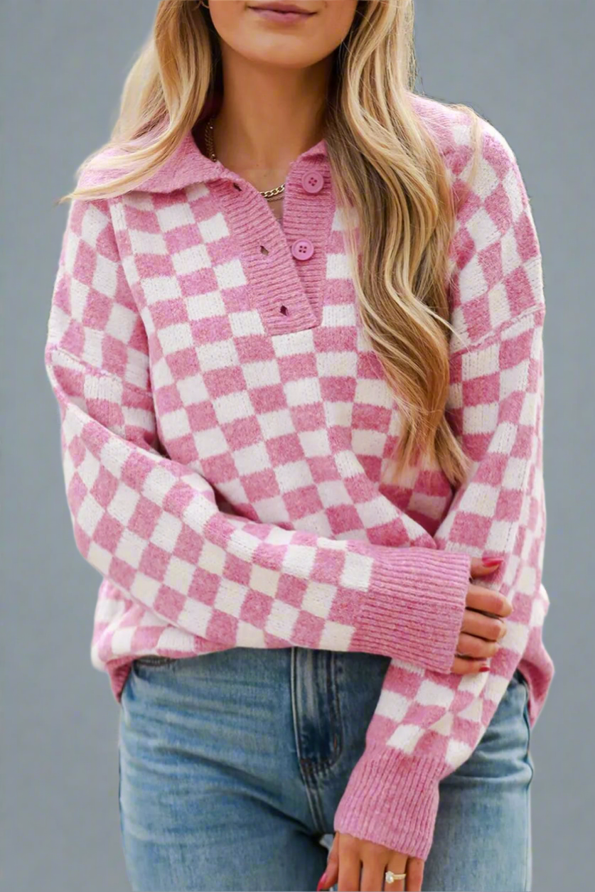Checkmate Cozy Sweater