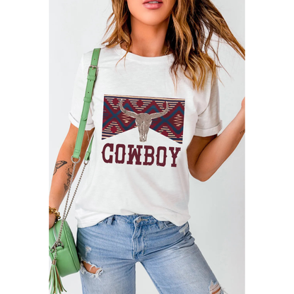 Cowboy Aztec Graphic Tee