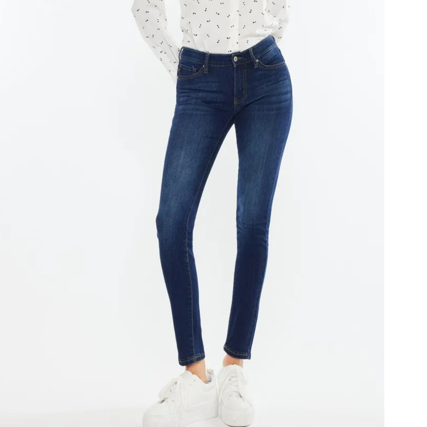 Kancan Mid Rise Super Skinny Jeans