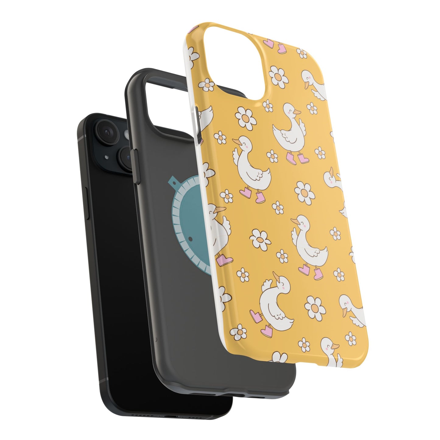 Charming Duck Pattern Magnetic Phone Case