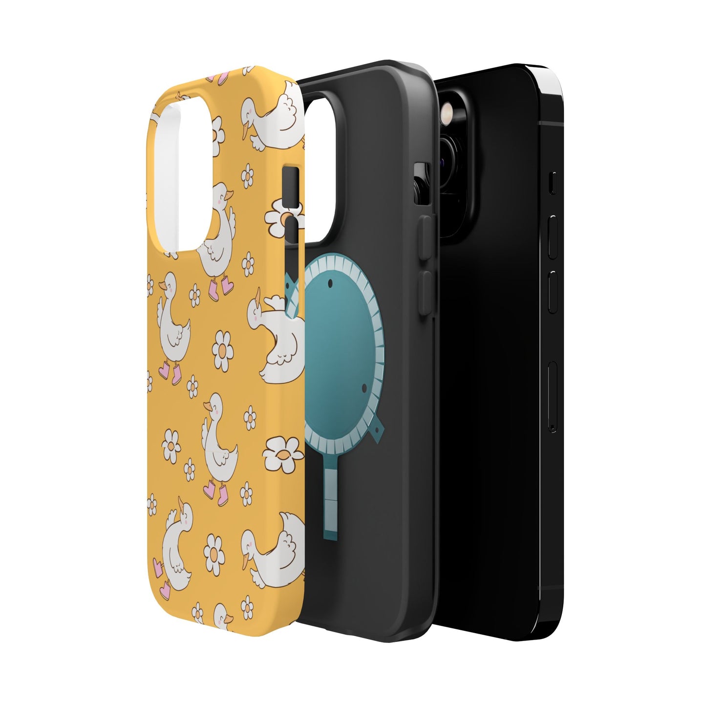 Charming Duck Pattern Magnetic Phone Case