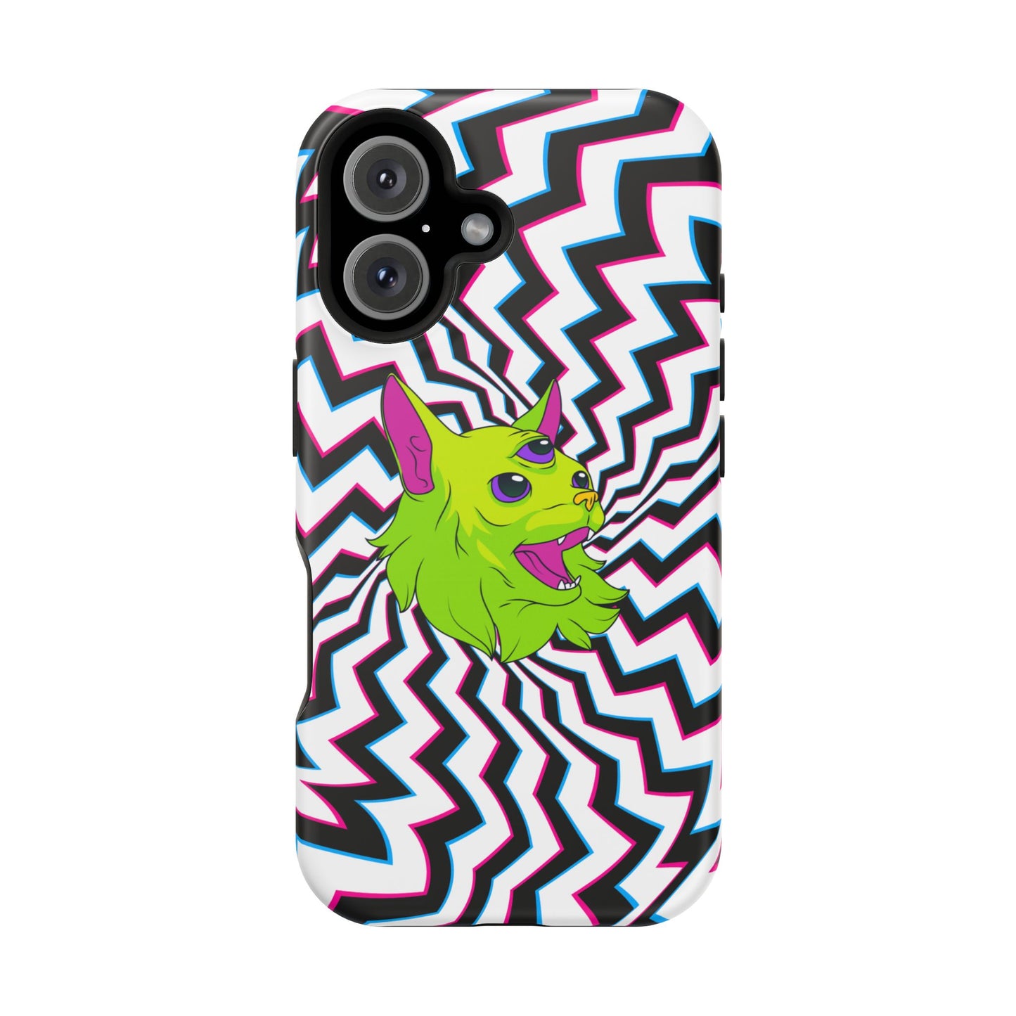 Vibrant Alien Cat Magnetic Phone Cases