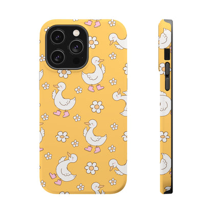 Charming Duck Pattern Magnetic Phone Case