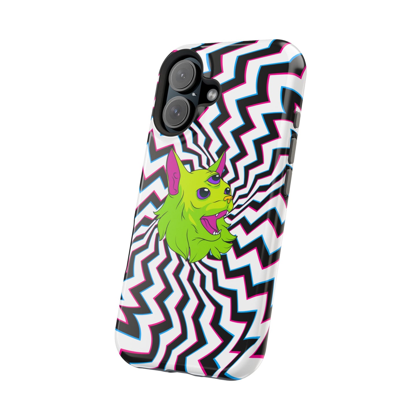 Vibrant Alien Cat Magnetic Phone Cases