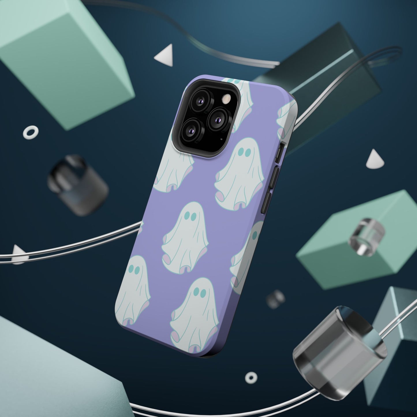 Ghost-Themed Impact-Resistant Phone Case