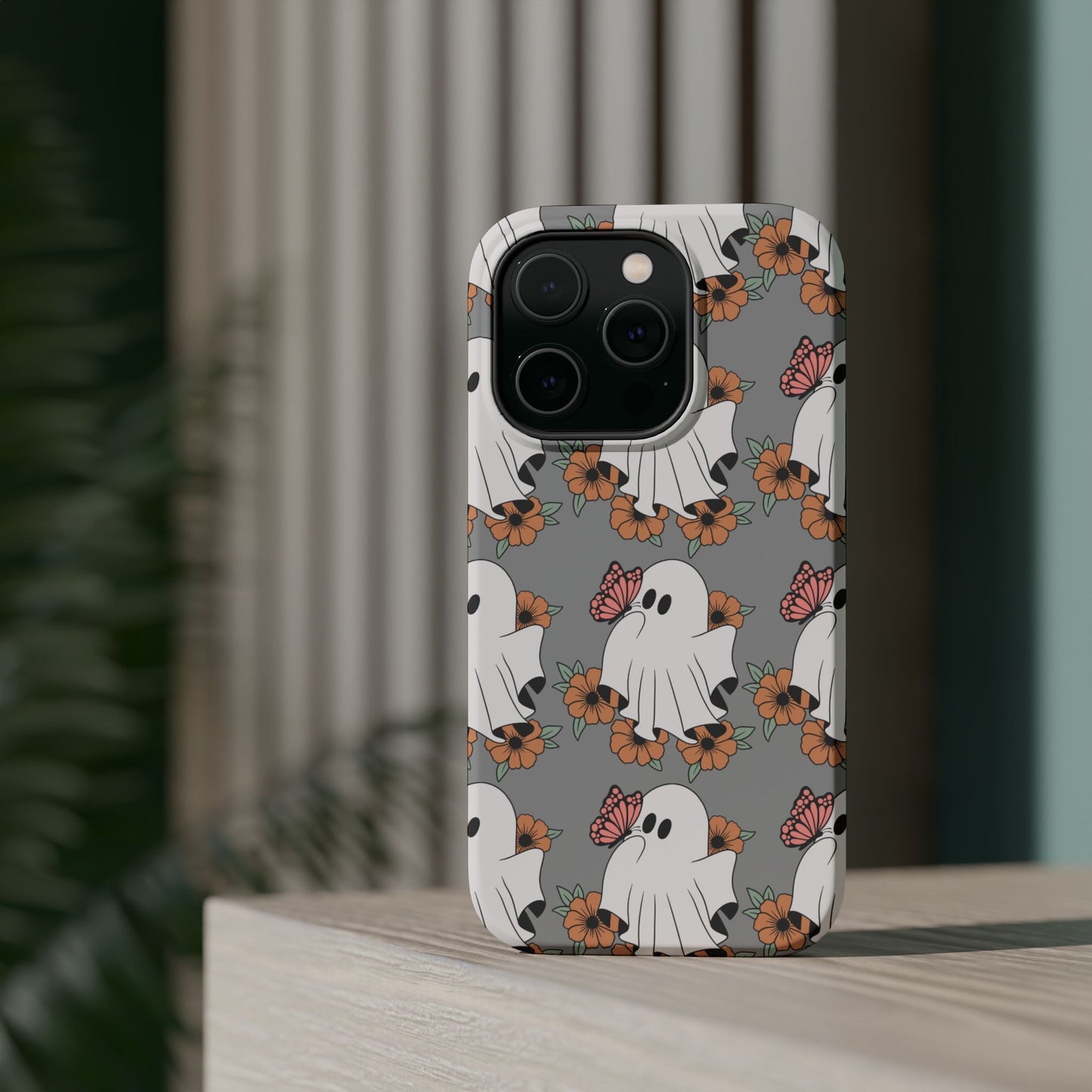 Cute Ghost Floral Phone Case