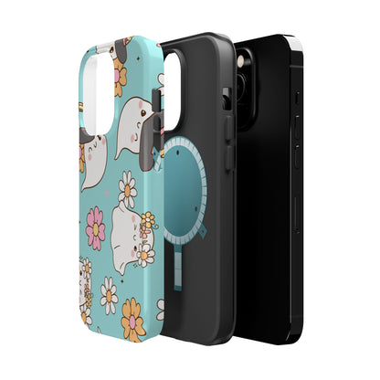 Cute Floral Ghost Magnetic Phone Case