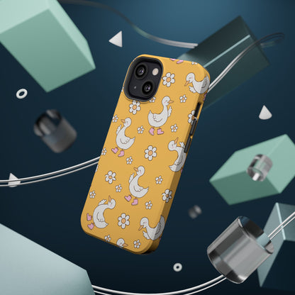 Charming Duck Pattern Magnetic Phone Case