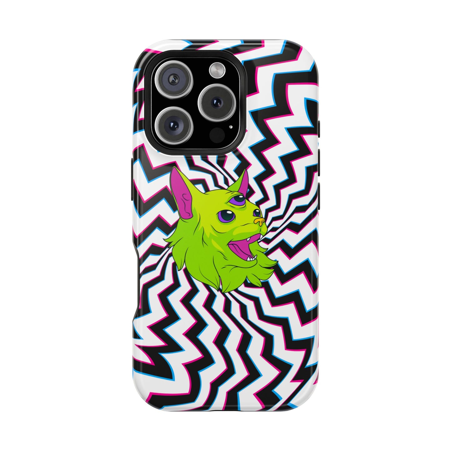 Vibrant Alien Cat Magnetic Phone Cases