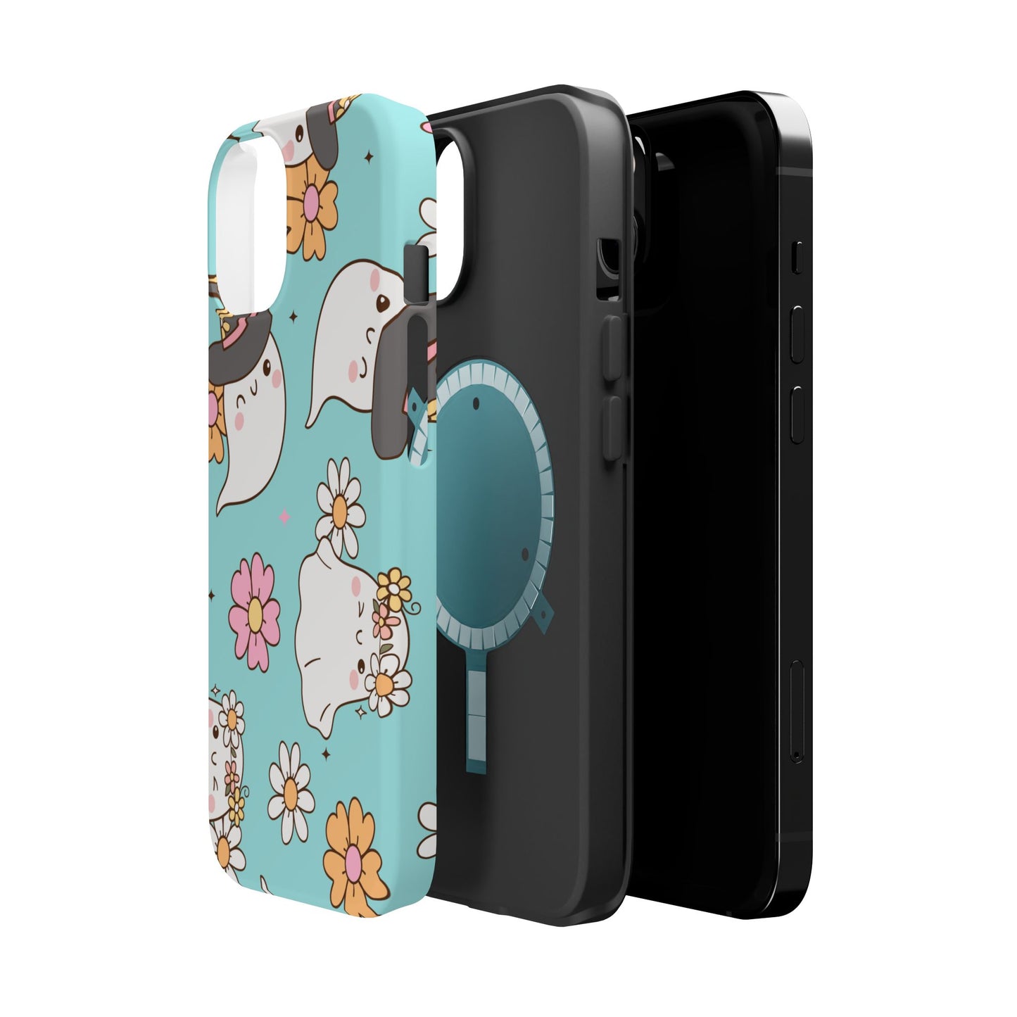 Cute Floral Ghost Magnetic Phone Case