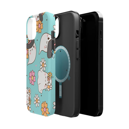 Cute Floral Ghost Magnetic Phone Case