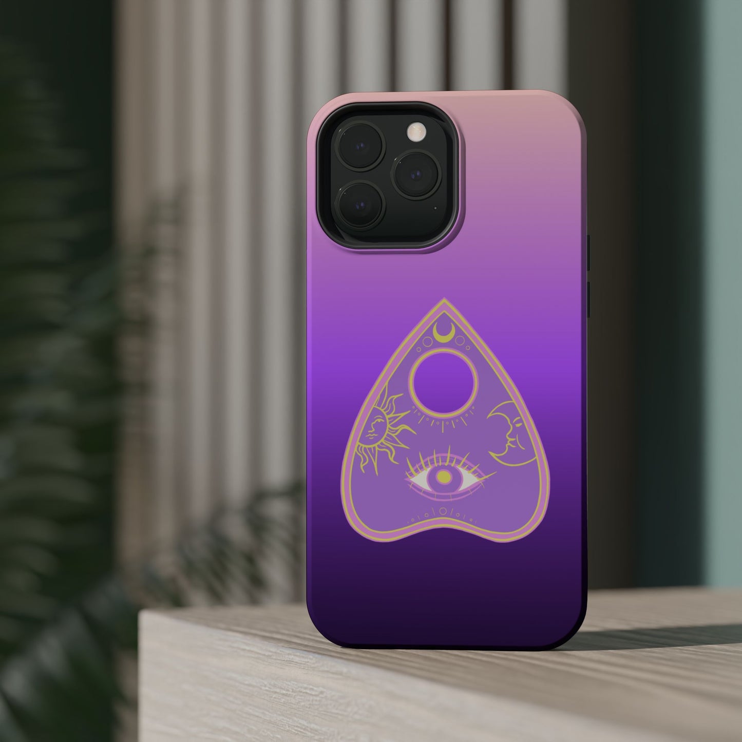 Purple Gradient with Planchette and Celestial Design