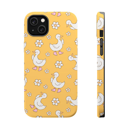 Charming Duck Pattern Magnetic Phone Case