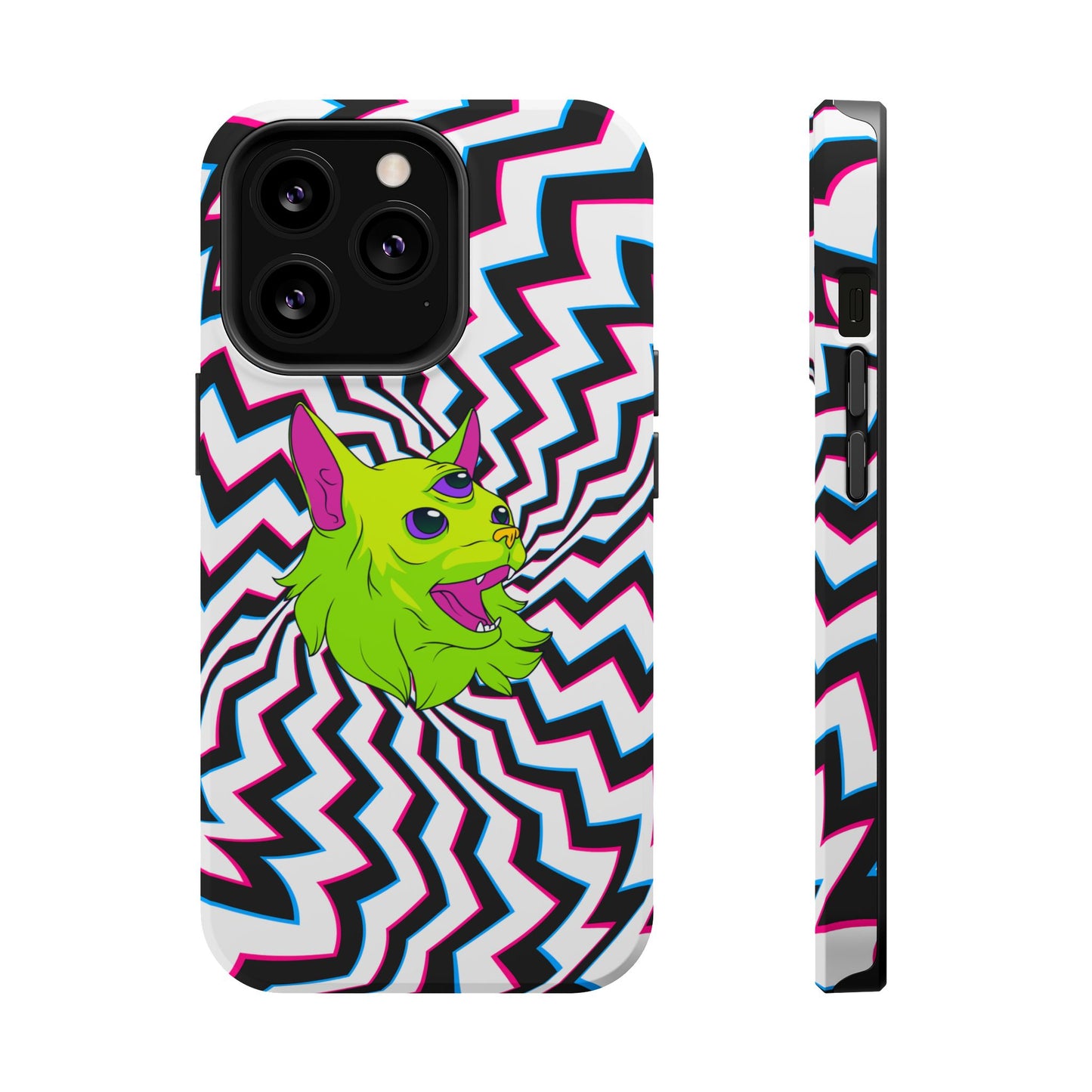 Vibrant Alien Cat Magnetic Phone Cases