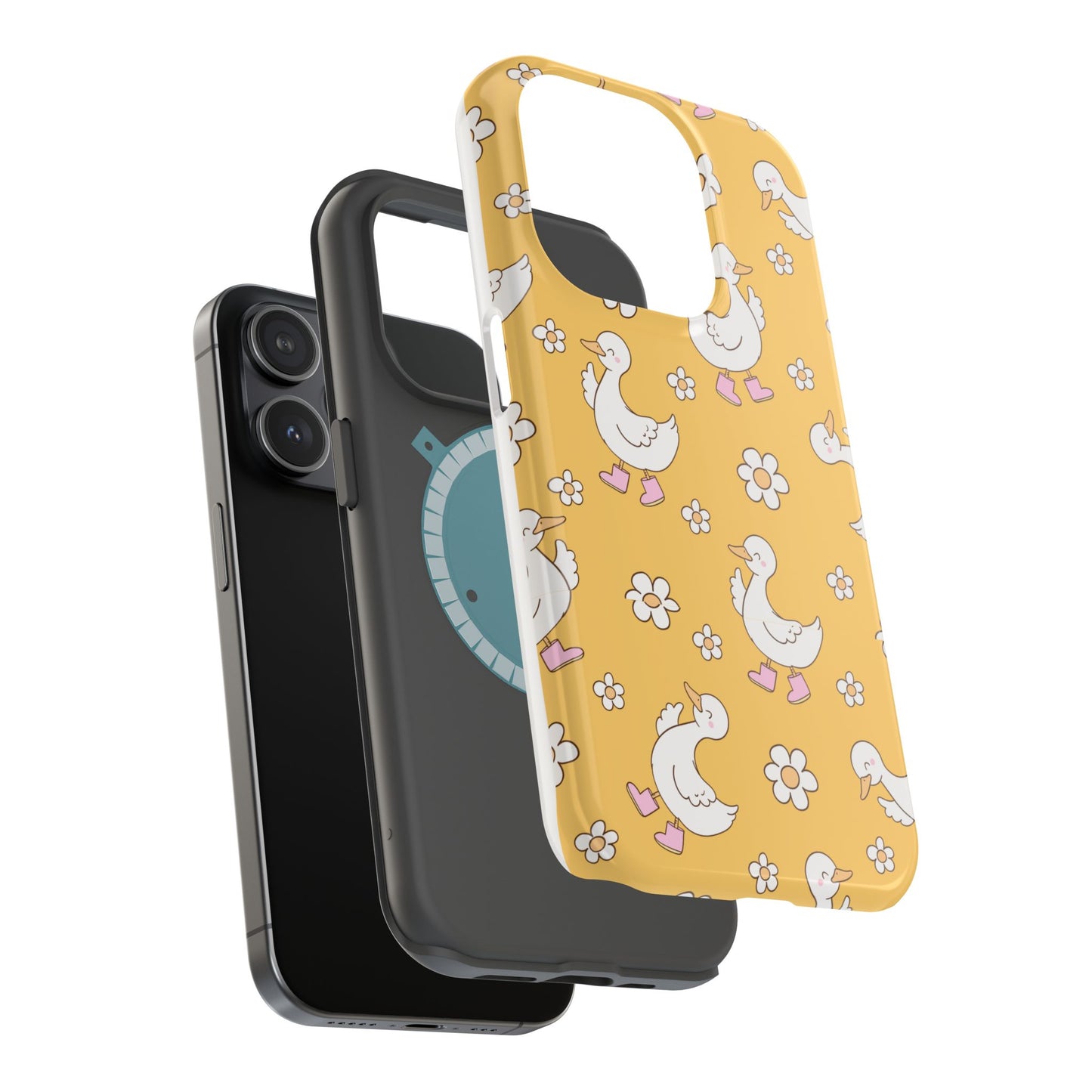 Charming Duck Pattern Magnetic Phone Case