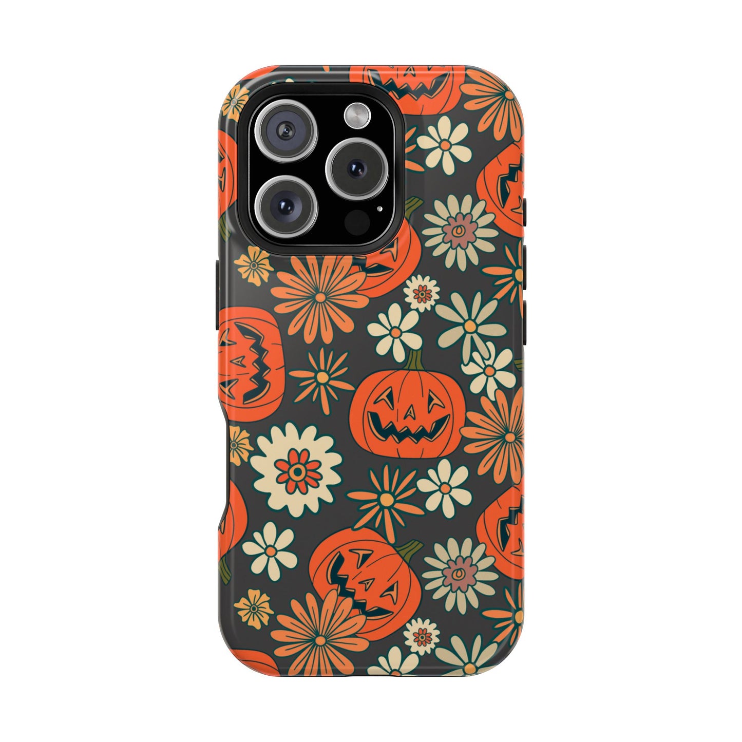 Pumpkin Floral iPhone Case