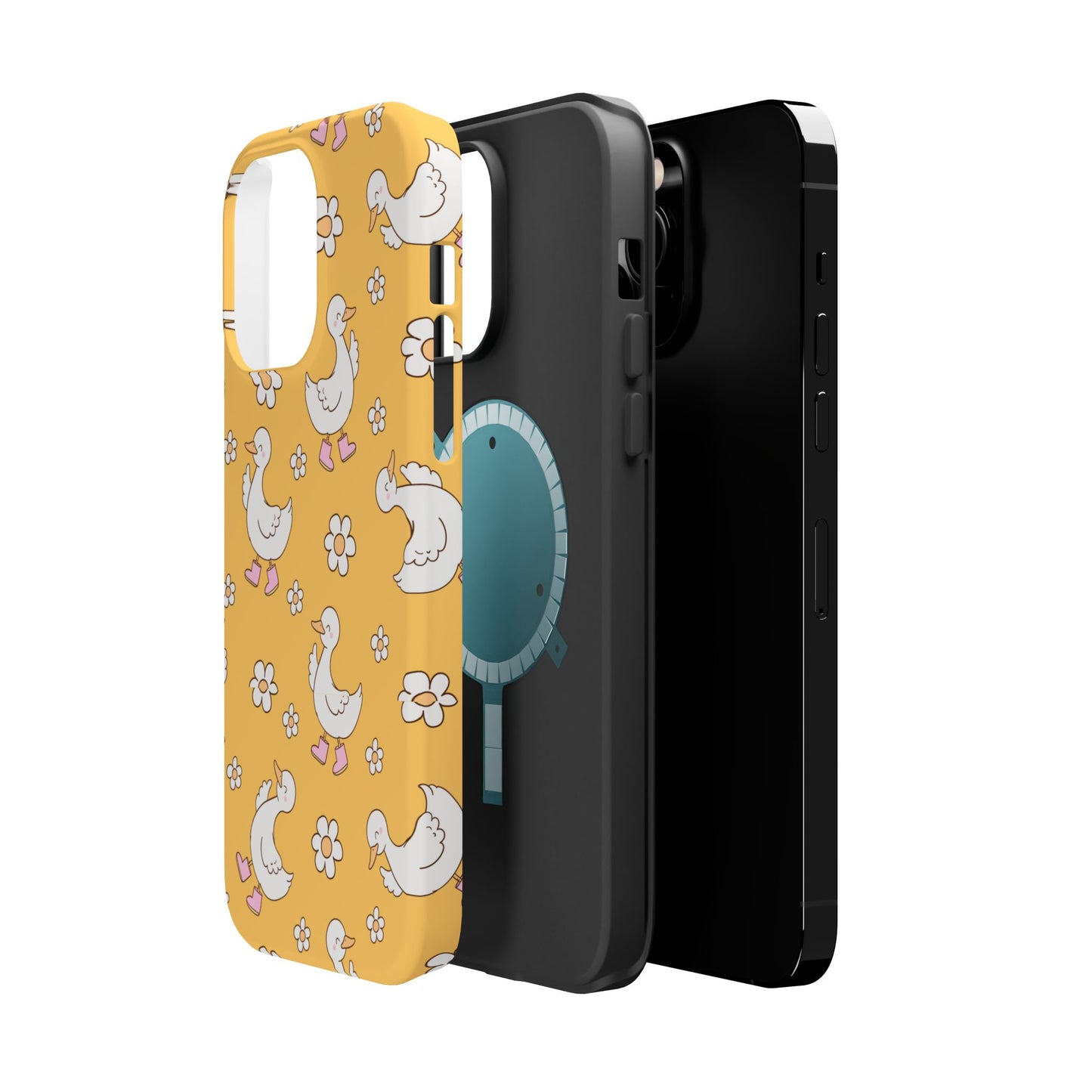 Charming Duck Pattern Magnetic Phone Case