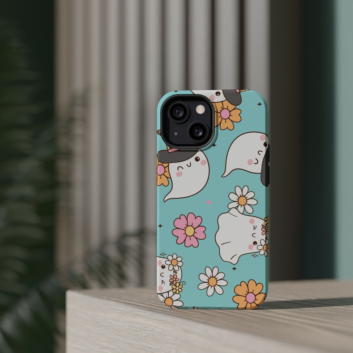 Cute Floral Ghost Magnetic Phone Case