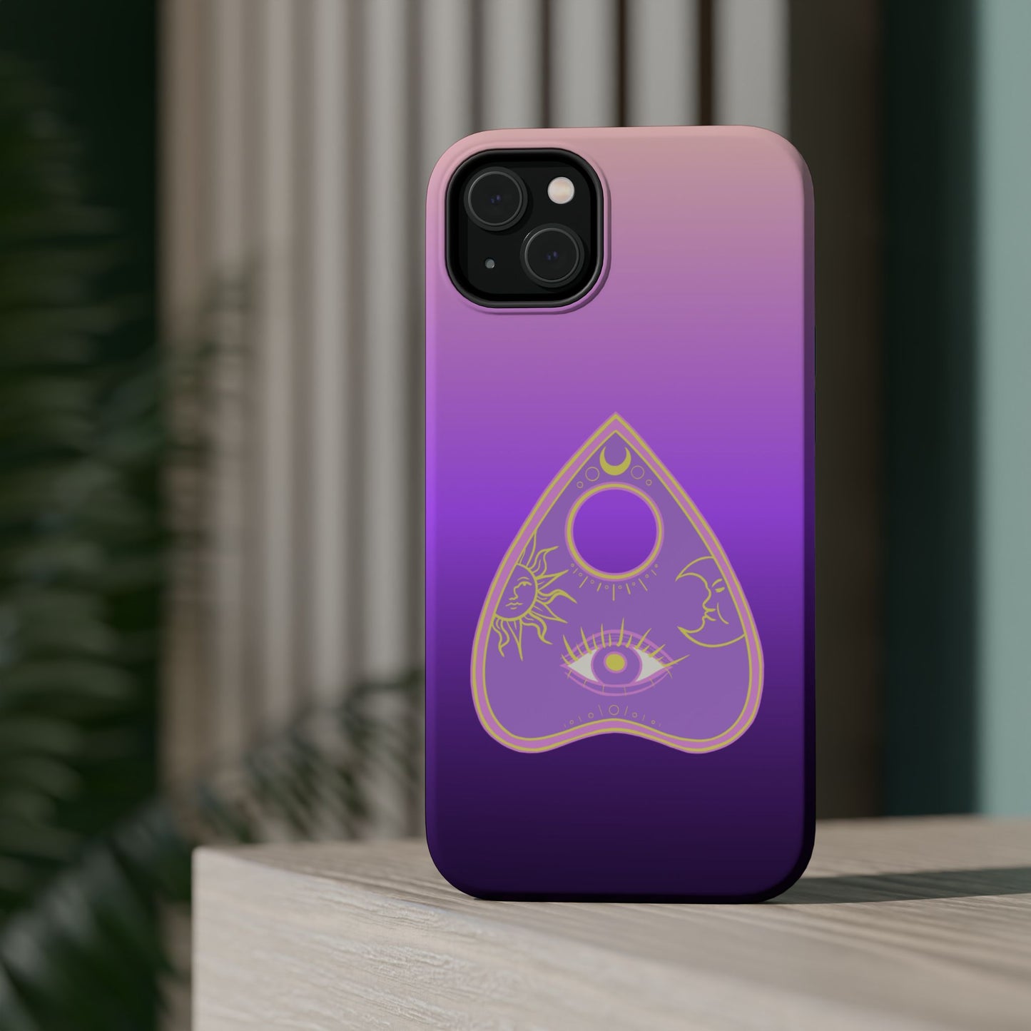 Purple Gradient with Planchette and Celestial Design