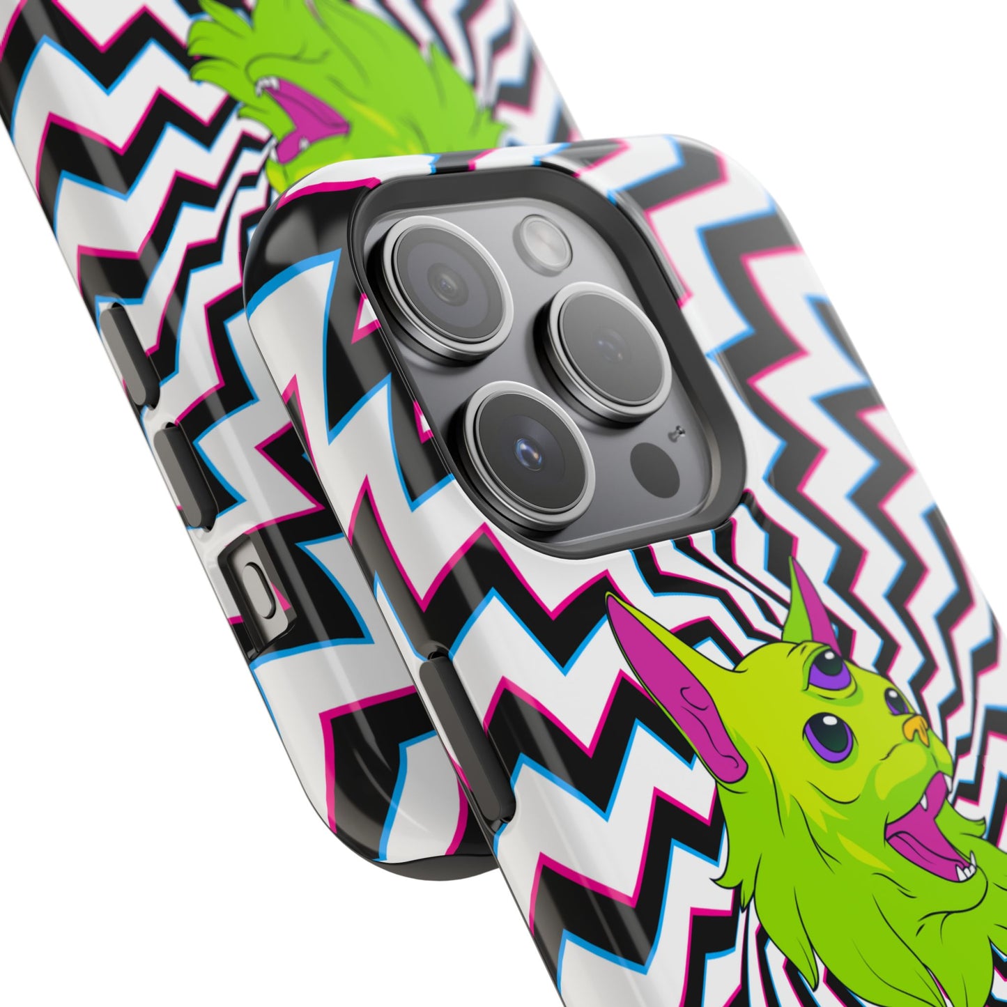 Vibrant Alien Cat Magnetic Phone Cases