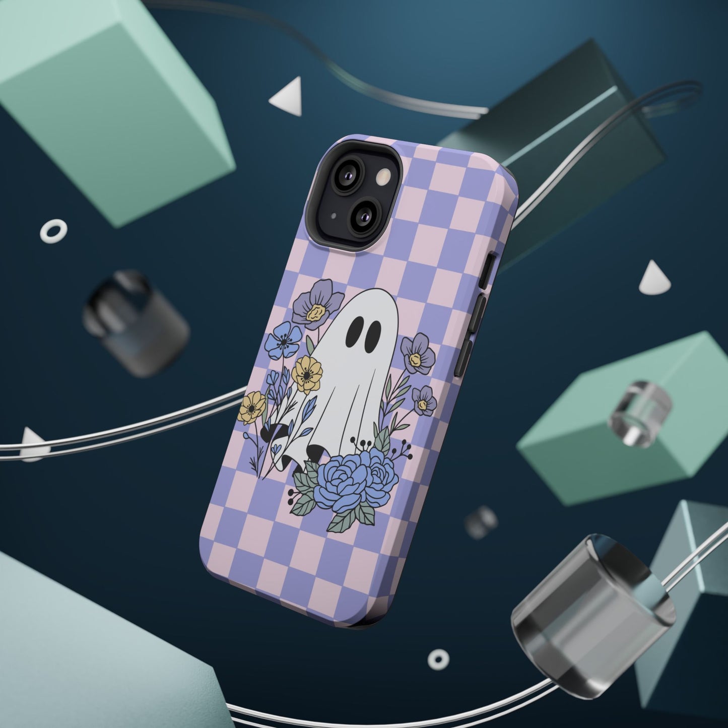 Cute Ghost Floral Phone Case