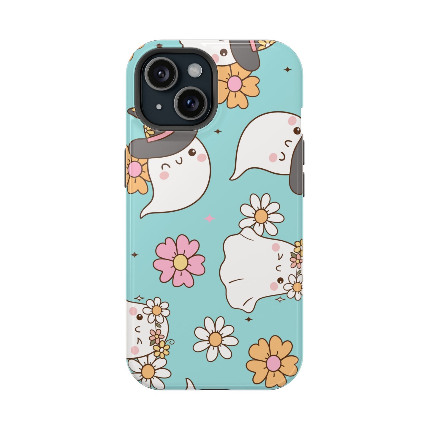 Cute Floral Ghost Magnetic Phone Case