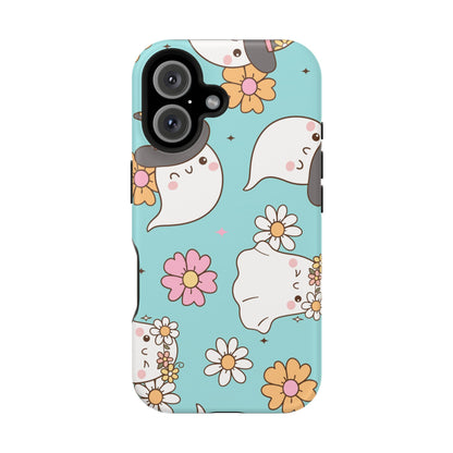 Cute Floral Ghost Magnetic Phone Case