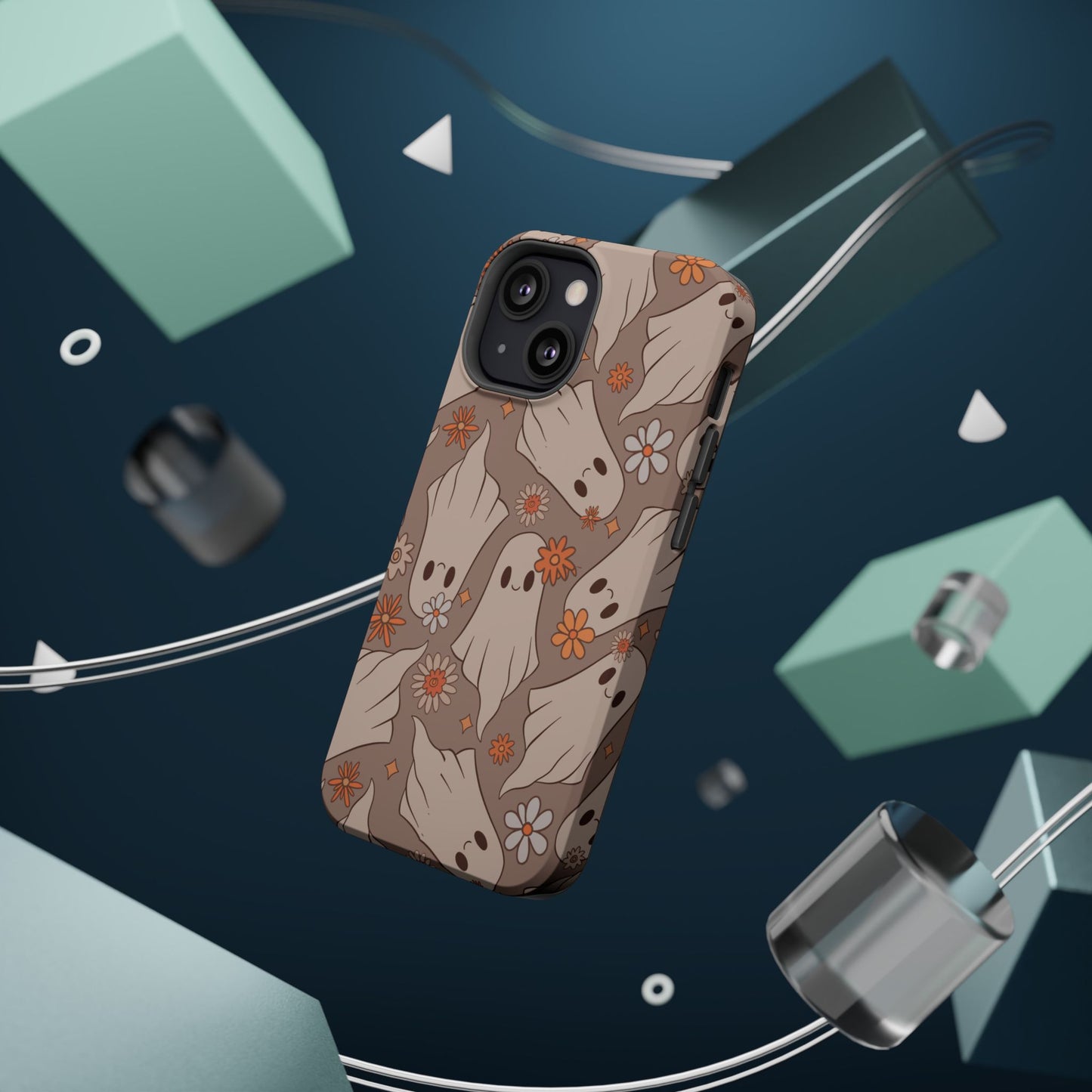 Ghostly Floral Magnetic Phone Cases